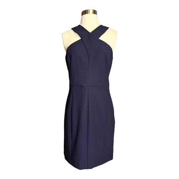 ELIZABETH AND JAMES Elliot Dress Navy Blue Dress Mini Sleeveless Cutout Back 10 - Picture 3 of 14
